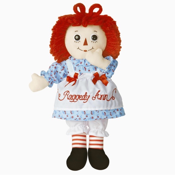 2012 Hand Made by AURORA Classic Timeless Raggedy Ann Doll Embroidered Lace Bows - Picture 6 of 16